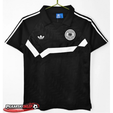 Niemcy 1988-1990 Koszulka Retro Wyjazdowa Krótki Rękaw