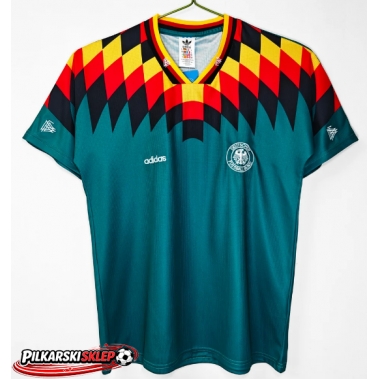 Niemcy 1994 Koszulka Retro Wyjazdowa Krótki Rękaw