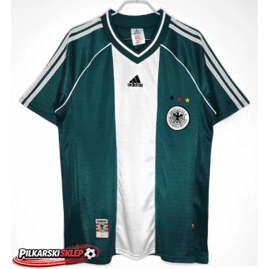 Niemcy 1998 Koszulka Retro Wyjazdowa Krótki Rękaw