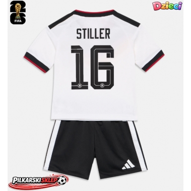 Niemcy Angelo Stiller #16 Koszulka Podstawowa dzieci MŚ 2026 Krótki Rękaw (+ krótkie spodenki)