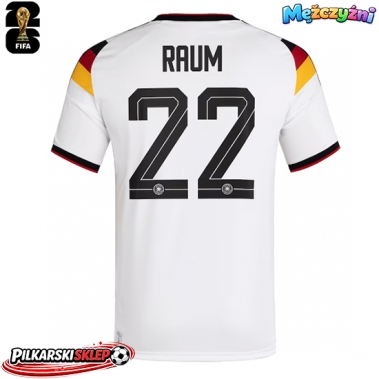 Niemcy David Raum #22 Koszulka Podstawowa MŚ 2026 Krótki Rękaw