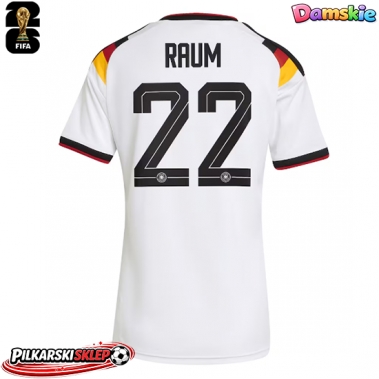Niemcy David Raum #22 Koszulka Podstawowa damskie MŚ 2026 Krótki Rękaw