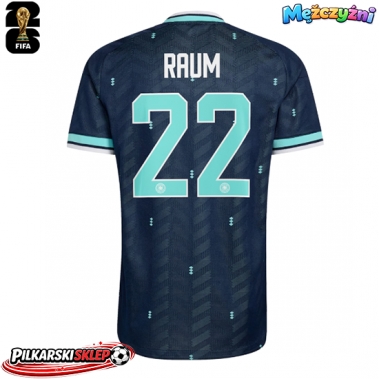Niemcy David Raum #22 Koszulka Wyjazdowa MŚ 2026 Krótki Rękaw