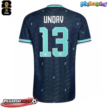 Niemcy Deniz Undav #13 Koszulka Wyjazdowa MŚ 2026 Krótki Rękaw