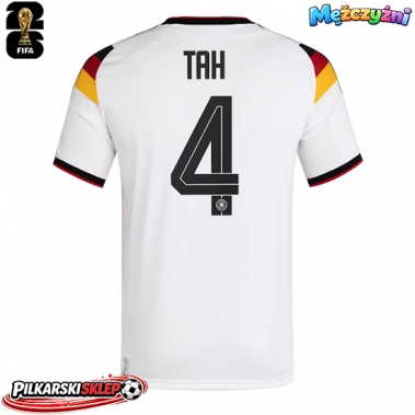 Niemcy Jonathan Tah #4 Koszulka Podstawowa MŚ 2026 Krótki Rękaw