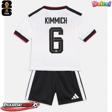 Niemcy Joshua Kimmich #6 Koszulka Podstawowa dzieci MŚ 2026 Krótki Rękaw (+ krótkie spodenki)