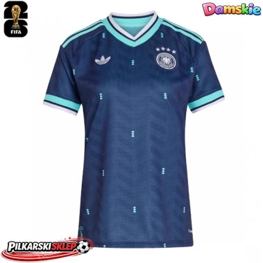 Niemcy Koszulka Wyjazdowa damskie MŚ 2026 Krótki Rękaw