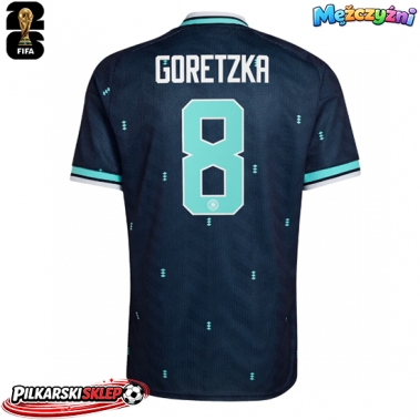 Niemcy Leon Goretzka #8 Koszulka Wyjazdowa MŚ 2026 Krótki Rękaw