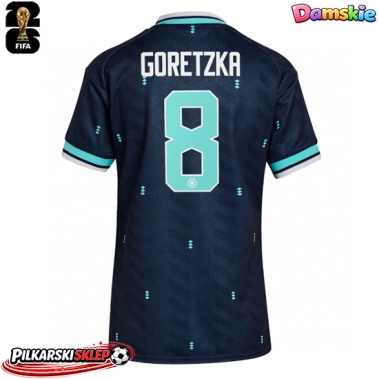 Niemcy Leon Goretzka #8 Koszulka Wyjazdowa damskie MŚ 2026 Krótki Rękaw