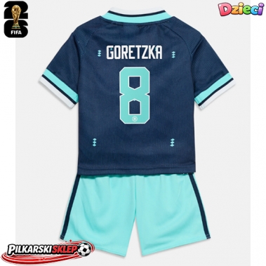 Niemcy Leon Goretzka #8 Koszulka Wyjazdowa dzieci MŚ 2026 Krótki Rękaw (+ krótkie spodenki)