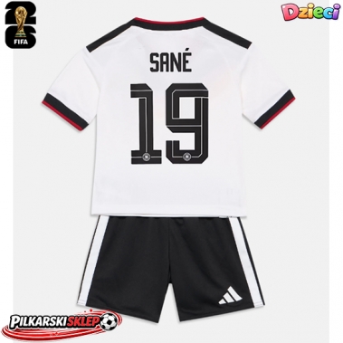 Niemcy Leroy Sane #19 Koszulka Podstawowa dzieci MŚ 2026 Krótki Rękaw (+ krótkie spodenki)