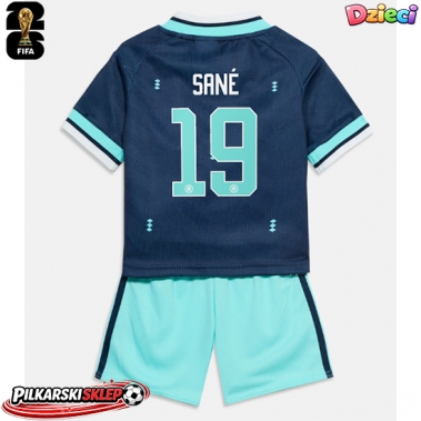 Niemcy Leroy Sane #19 Koszulka Wyjazdowa dzieci MŚ 2026 Krótki Rękaw (+ krótkie spodenki)