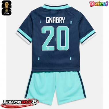 Niemcy Serge Gnabry #20 Koszulka Wyjazdowa dzieci MŚ 2026 Krótki Rękaw (+ krótkie spodenki)