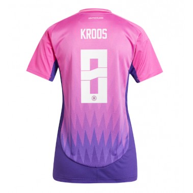 Niemcy Toni Kroos #8 Koszulka Wyjazdowa damskie ME 2024 Krótki Rękaw Niemcy Toni Kroos #8 Koszulka Wyjazdowa damskie ME 2024 Krótki Rękaw