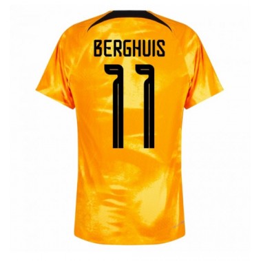 Nizozemska Steven Berghuis #11 Koszulka Podstawowa MŚ 2022 Krótki Rękaw