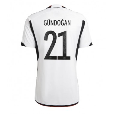 Njemačka Ilkay Gundogan #21 Koszulka Podstawowa MŚ 2022 Krótki Rękaw