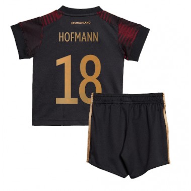 Njemačka Jonas Hofmann #18 Koszulka Wyjazdowa dzieci MŚ 2022 Krótki Rękaw (+ krótkie spodenki)