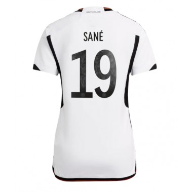 Njemačka Leroy Sane #19 Koszulka Podstawowa damskie MŚ 2022 Krótki Rękaw