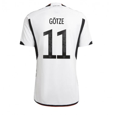 Njemačka Mario Gotze #11 Koszulka Podstawowa MŚ 2022 Krótki Rękaw