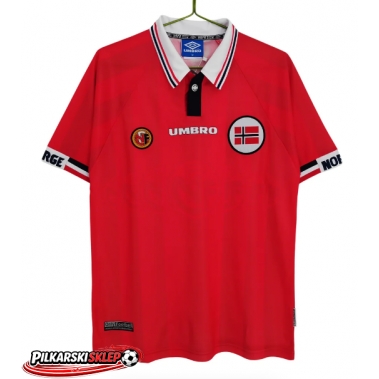 Norwegia 1998-1999 Koszulka Retro Podstawowa Krótki Rękaw