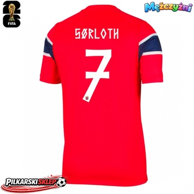 Norwegia Alexander Sorloth #7 Koszulka Podstawowa MŚ 2026 Krótki Rękaw