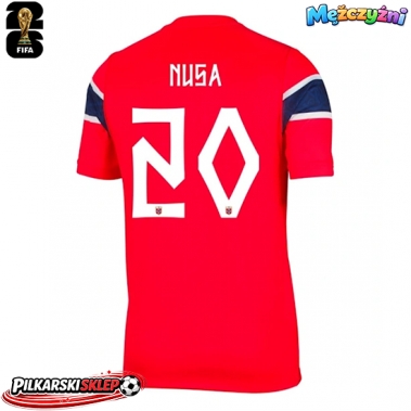 Norwegia Antonio Nusa #20 Koszulka Podstawowa MŚ 2026 Krótki Rękaw