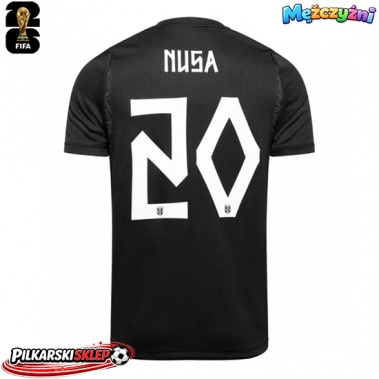 Norwegia Antonio Nusa #20 Koszulka Wyjazdowa MŚ 2026 Krótki Rękaw
