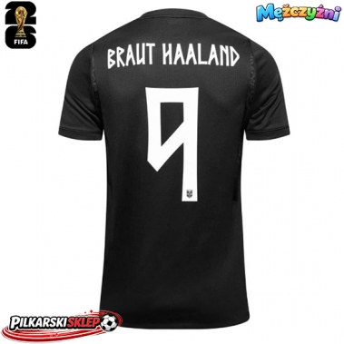 Norwegia Erling Haaland #9 Koszulka Wyjazdowa MŚ 2026 Krótki Rękaw
