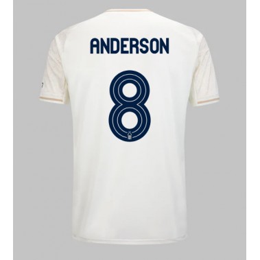 Nottingham Forest Elliot Anderson #8 Koszulka Wyjazdowa 2025-26 Krótki Rękaw