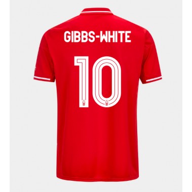 Nottingham Forest Morgan Gibbs-White #10 Koszulka Podstawowa 2025-26 Krótki Rękaw