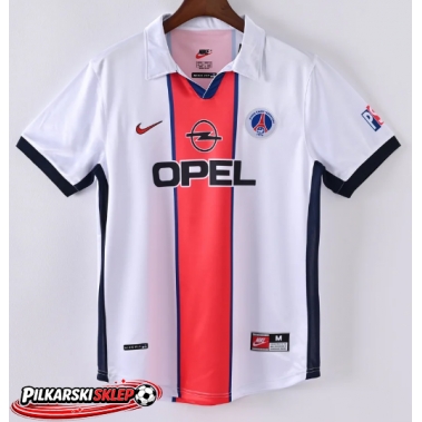 Paris Saint-Germain 1998-1999 Koszulka Retro Wyjazdowa Krótki Rękaw