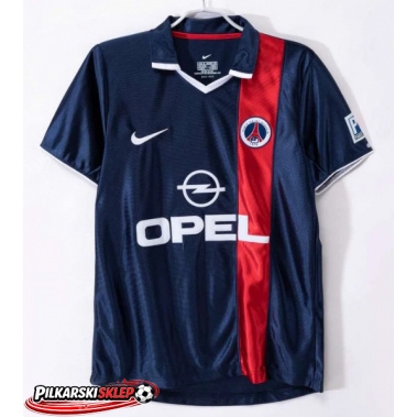 Paris Saint-Germain 2001-2002 Koszulka Retro Podstawowa Krótki Rękaw