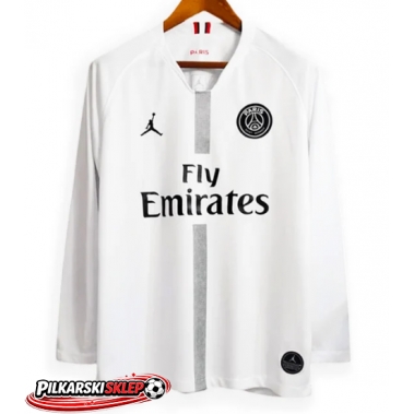 Paris Saint-Germain 2018-2019 Champions League Koszulka Retro Wyjazdowa Długi Rękaw