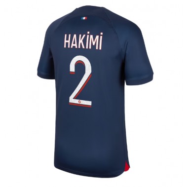 Paris Saint-Germain Achraf Hakimi #2 Koszulka Podstawowa 2023-24 Krótki Rękaw