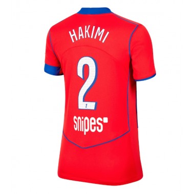 Paris Saint-Germain Achraf Hakimi #2 Koszulka Trzecia damskie 2025-26 Krótki Rękaw Paris Saint-Germain Achraf Hakimi #2 Koszulka Trzecia damskie 2025-26 Krótki Rękaw