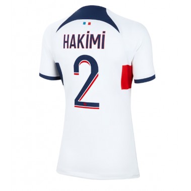 Paris Saint-Germain Achraf Hakimi #2 Koszulka Wyjazdowa damskie 2023-24 Krótki Rękaw
