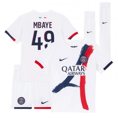 Paris Saint-Germain Ibrahim Mbaye #49 Koszulka Wyjazdowa dzieci 2025-26 Krótki Rękaw (+ krótkie spodenki) Paris Saint-Germain Ibrahim Mbaye #49 Koszulka Wyjazdowa dzieci 2025-26 Krótki Rękaw (+ krótkie spodenki)