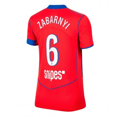 Paris Saint-Germain Illia Zabarnyi #6 Koszulka Trzecia damskie 2025-26 Krótki Rękaw Paris Saint-Germain Illia Zabarnyi #6 Koszulka Trzecia damskie 2025-26 Krótki Rękaw