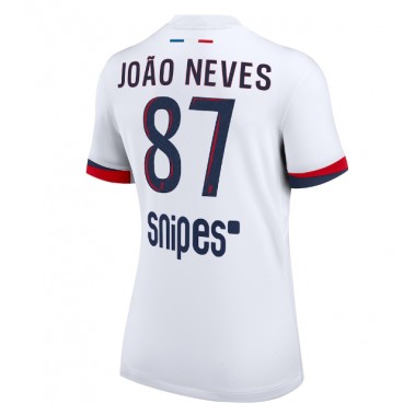 Paris Saint-Germain Joao Neves #87 Koszulka Wyjazdowa damskie 2025-26 Krótki Rękaw Paris Saint-Germain Joao Neves #87 Koszulka Wyjazdowa damskie 2025-26 Krótki Rękaw