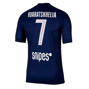 Paris Saint-Germain Khvicha Kvaratskhelia #7 Koszulka Podstawowa 2025-26 Krótki Rękaw Paris Saint-Germain Khvicha Kvaratskhelia #7 Koszulka Podstawowa 2025-26 Krótki Rękaw