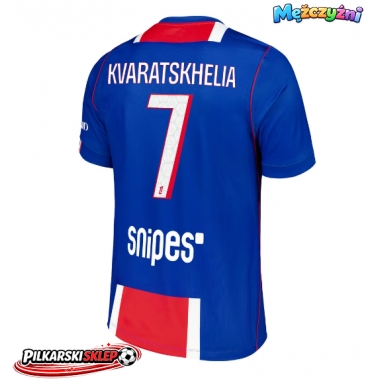 Paris Saint-Germain Khvicha Kvaratskhelia #7 Koszulka Podstawowa 2026-27 Krótki Rękaw