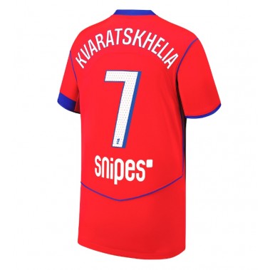 Paris Saint-Germain Khvicha Kvaratskhelia #7 Koszulka Trzecia 2025-26 Krótki Rękaw Paris Saint-Germain Khvicha Kvaratskhelia #7 Koszulka Trzecia 2025-26 Krótki Rękaw