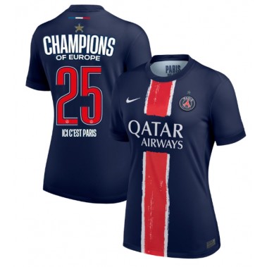 Paris Saint-Germain Koszulka Podstawowa damskie 2024-25 UCL Champions Krótki Rękaw Paris Saint-Germain Koszulka Podstawowa damskie 2024-25 UCL Champions Krótki Rękaw