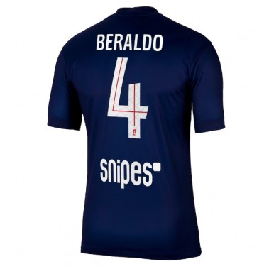 Paris Saint-Germain Lucas Beraldo #4 Koszulka Podstawowa 2025-26 Krótki Rękaw Paris Saint-Germain Lucas Beraldo #4 Koszulka Podstawowa 2025-26 Krótki Rękaw