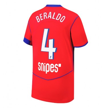 Paris Saint-Germain Lucas Beraldo #4 Koszulka Trzecia 2025-26 Krótki Rękaw Paris Saint-Germain Lucas Beraldo #4 Koszulka Trzecia 2025-26 Krótki Rękaw