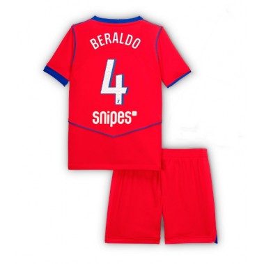 Paris Saint-Germain Lucas Beraldo #4 Koszulka Trzecia dzieci 2025-26 Krótki Rękaw (+ krótkie spodenki) Paris Saint-Germain Lucas Beraldo #4 Koszulka Trzecia dzieci 2025-26 Krótki Rękaw (+ krótkie spodenki)