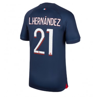 Paris Saint-Germain Lucas Hernandez #21 Koszulka Podstawowa 2023-24 Krótki Rękaw