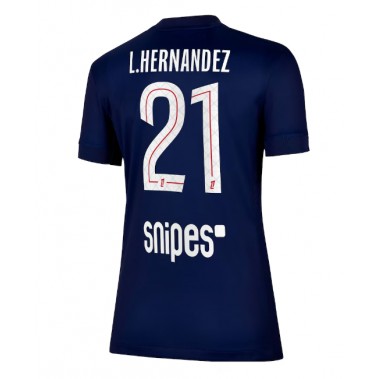 Paris Saint-Germain Lucas Hernandez #21 Koszulka Podstawowa damskie 2025-26 Krótki Rękaw Paris Saint-Germain Lucas Hernandez #21 Koszulka Podstawowa damskie 2025-26 Krótki Rękaw