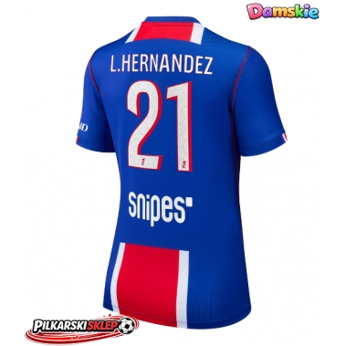 Paris Saint-Germain Lucas Hernandez #21 Koszulka Podstawowa damskie 2026-27 Krótki Rękaw