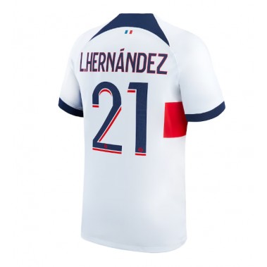 Paris Saint-Germain Lucas Hernandez #21 Koszulka Wyjazdowa 2023-24 Krótki Rękaw